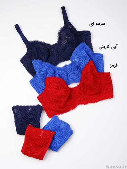 ست شورت و سوتین فنردار دانتل کرالاستر کد 611