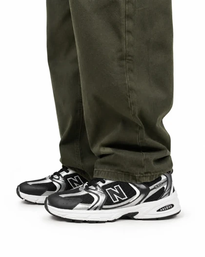 کفش کتانی بزرگپا مدل نیوبالانس 530 مشکی طوسی New Balance
