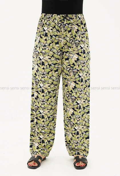 شلوار راسته طرح دار قواربزرگ کد1005517