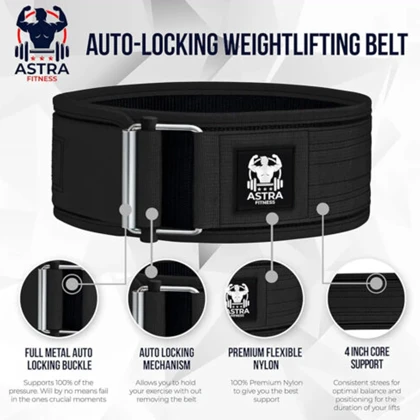 کمربند بدنسازی Astra Fitness آسترا فیتنس مدل CFBELT قفل خودکار