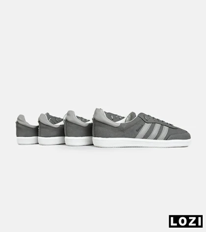 کفش کتانی مردانه و زنانه سامبا طوسی ADIDAS Samba مدل 7298