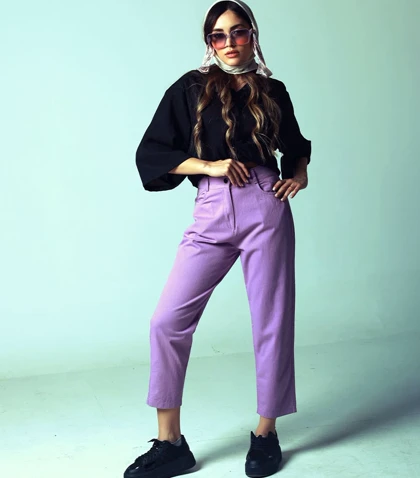 شلوار کتان Pinki 90125 در دو رنگ