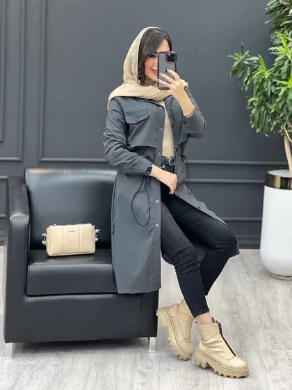 بارانی بلند بغل پاگن