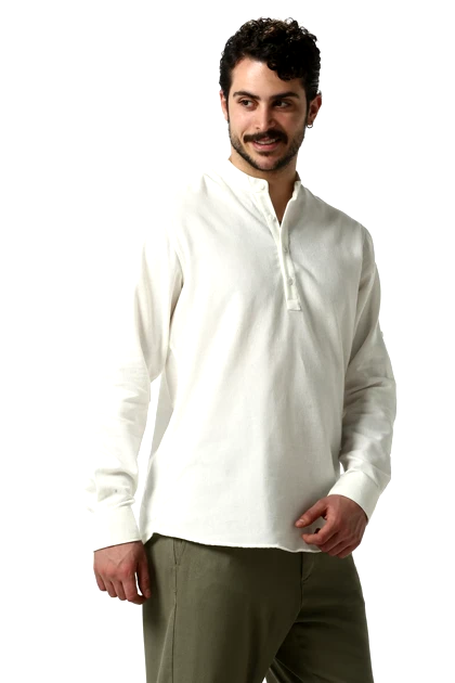 پیراهن یقه قاپک دار مردانه