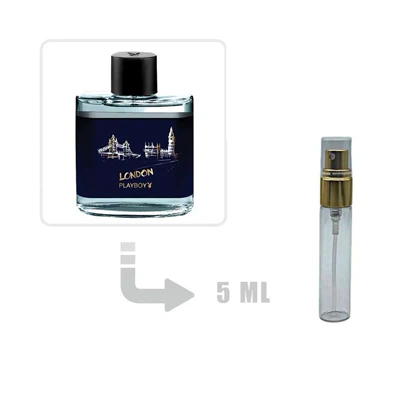 دکانت عطر ادکلن پلی بوی لندن مردانه 5 میل اصلی Playboy London for Men 5ml