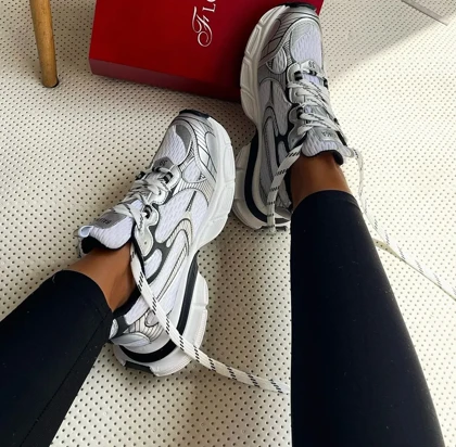 کفش بالنسیگا 3xlدخترانه سفید طوسی