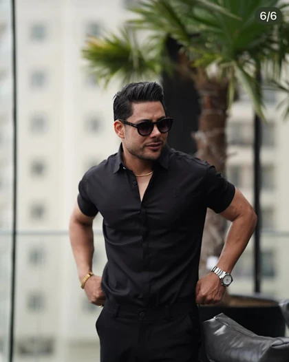 پیراهن مردانه آستین کوتاه دوشین