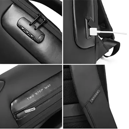 کوله پشتی لپ تاپ 15.6 اینچ بنج BANGE اصل مدل BG-7216 با USB