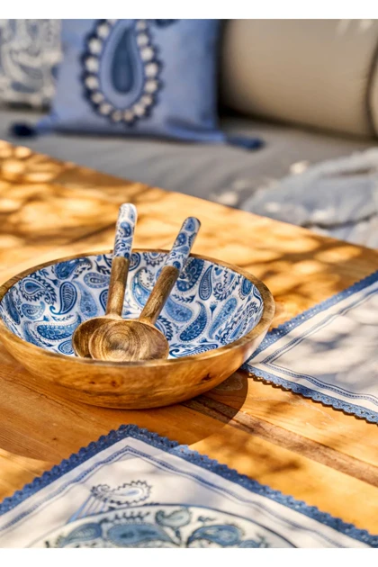 کاسه پذیرایی Bella Maison مدل Paisley Mango - آبی