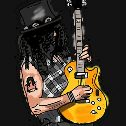 تیشرت guns n roses گانز ان روزز Slash illustration کد 180660