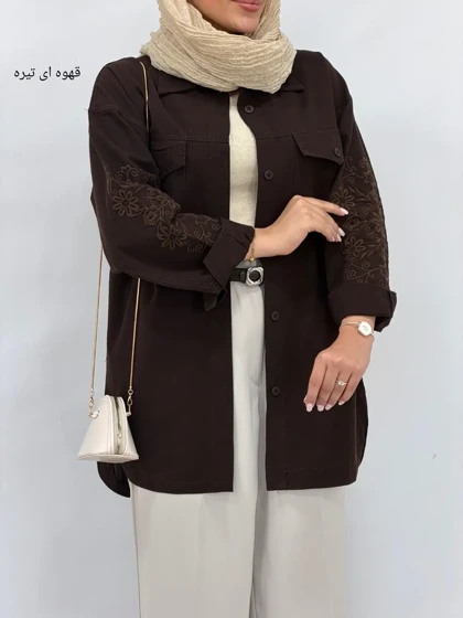 مانتو لینن گلدوزی نیکول 2
