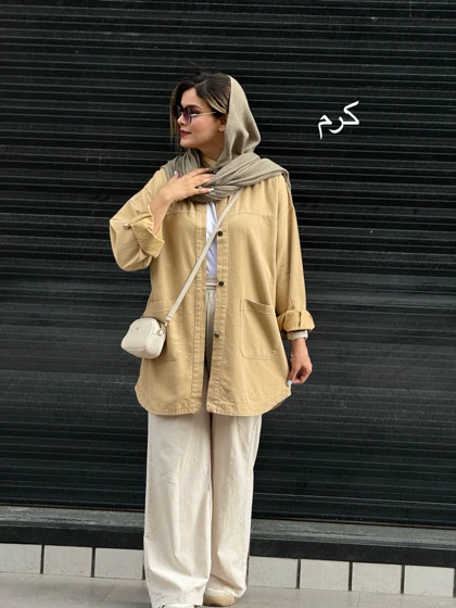 مانتو کتان جیب پایین 313