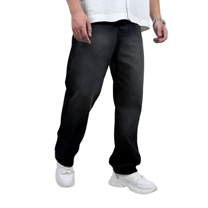 شلوار جین بگ مردانه آبی مدل ساده