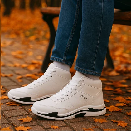 کفش ساق‌دار مردانه EMTO-سفید ویژه