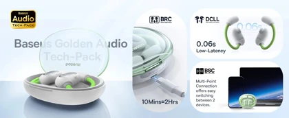 هدفون بلوتوثی بیسوس مدل Eli Sport 1 Open-Ear