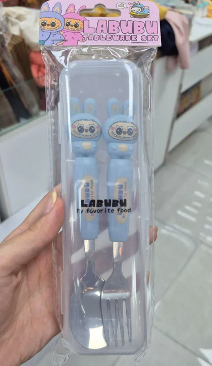 ست قاشق و چنگال جعبه دار لبوبو