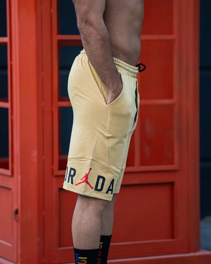 شلوارک بگ ورزشی JORDAN کرم