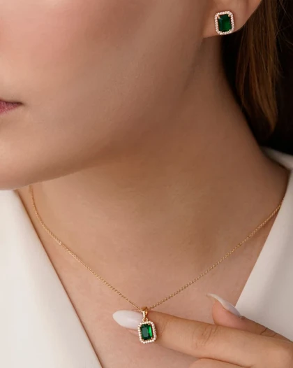 نیم ست نگین ژوپینگ