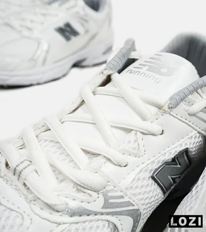 کفش کتانی مردانه و زنانه سفید طوسی NEW BALANCE 530 مدل 5330