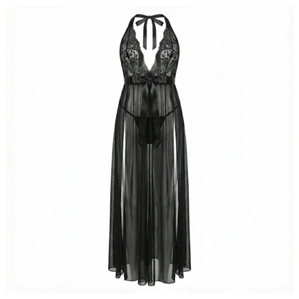 لباس خواب بلند دو تکه سایز بزرگ برند دلوین کد 105