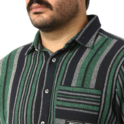 پیراهن آستین بلند کنفی مردانه مدل 61011030