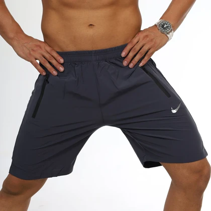 شلوارک آیرو بلند نایک بدنسازی طوسی تیره