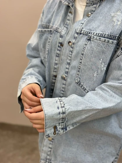 کت جین قواره دار بلند