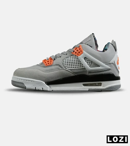 کفش کتانی ساق‌دار مردانه و زنانه طوسی NIKE jordan 4 مدل 7719
