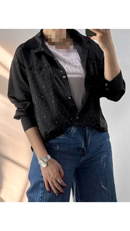 شومیز دوتیکه سیلک زنانه 90768