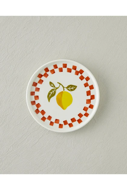 بشقاب کیک 6 تکه English Home مدل Lemon Garden سرامیکی - چندرنگ