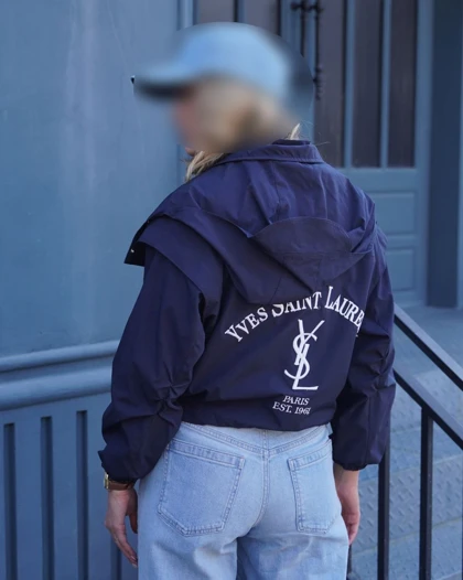 بارانی زنانه آستردار طرح YSL