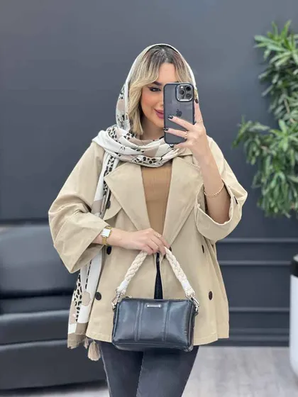 مانتو ژیله دکمه دار