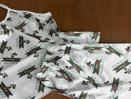 ست تاپ و شلوارک طرح گوچی 205