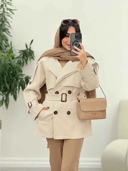 بارانی چهاردکمه تیارا