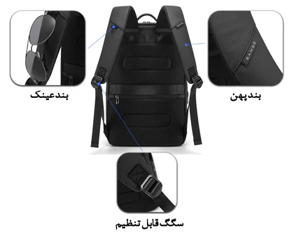 کیف کوله پشتی لپ تاپ 15.6 اینچی اورجینال بنج BANGE 2950