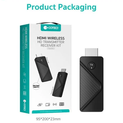 کیت فرستنده و گیرنده تصویر بی سیم HDMI کوتسی COTECi مدل OF-049