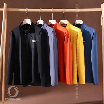 تیشرت نیم زیپ داخل پلار BLACKDEER