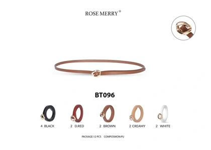 کمربند زنانه رزمری مدل Rose Merry BT096