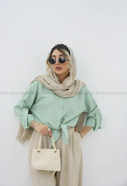 شومیز راه راه پری