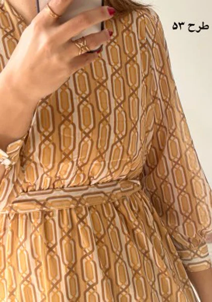 پیراهن حریر سرمه سری 16