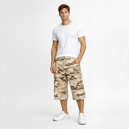 شلوارک کتان CAMOUGLAGE