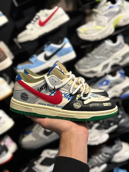 کتانی مردانه نایک اس بی دانک هفت رنگ