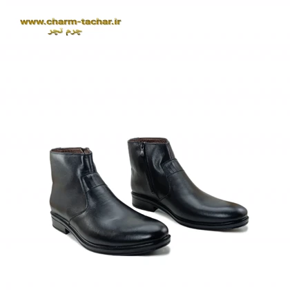 نیم بوت چلسی مردانه بغل زیپ‌دار چرم طبیعی si128