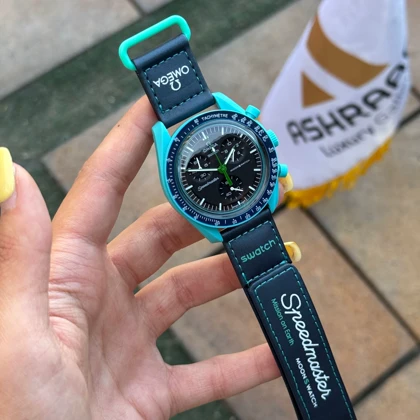 ساعت مچی امگا سواچ دست دوم Omega x Swatch Speedmaster Earth-ST