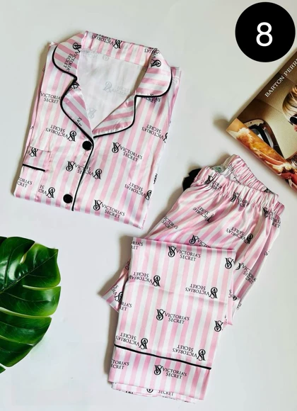 شومیز و شلوار ساتن ابریشم زنانه