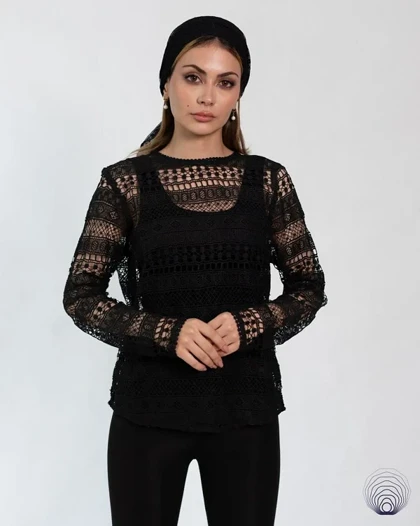 شومیز دانتل مجلسی زنانه