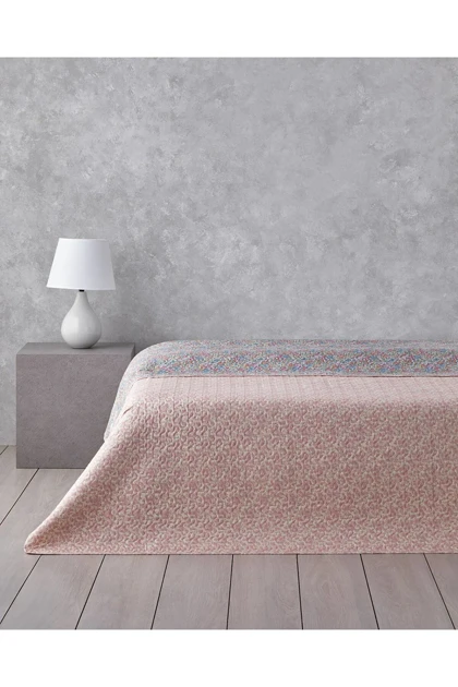 روتختی یک نفره English Home مدل Floral Serenade پلی‌استر - آبی
