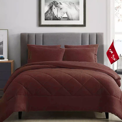 روتختی مینیمال کتان مخمل طرح لوزی