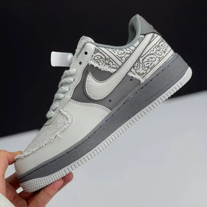 نایک ایر فورس وان بیگ بنگ طوسی Nike Air Force 1 Big Bang Grey