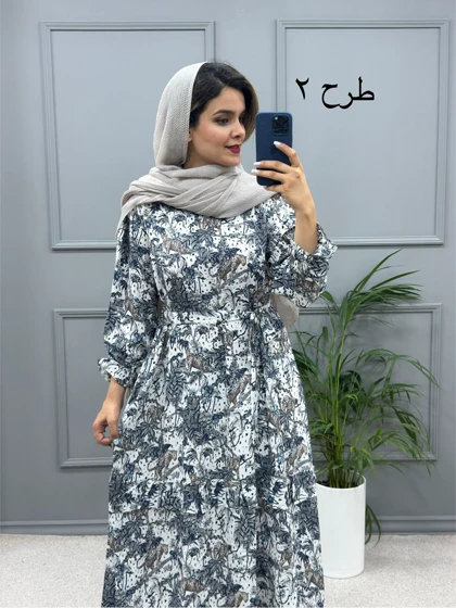 پیراهن مانتویی آریانا ( بدون کمربند )